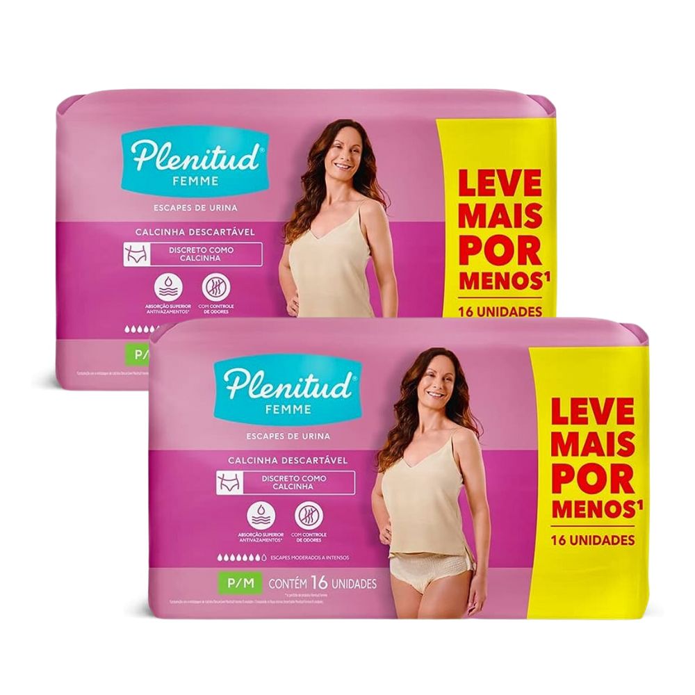 Kit 2 Fraldas Plenitud Femme Pós Parto + escapes de urina 16 - Lari Moon