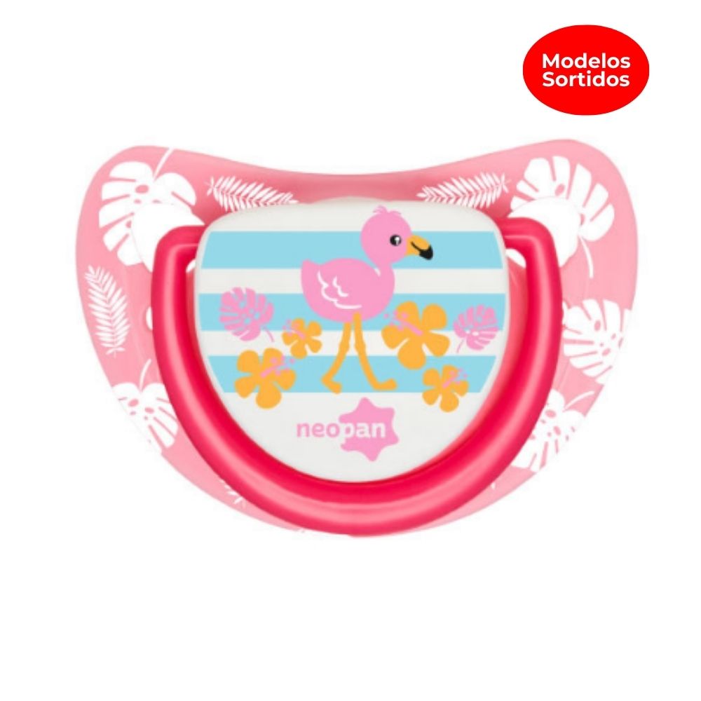 Kit 2 Chupetas - Silicone - Dia e Noite - 6m - Rosa - Lolly Kinddy